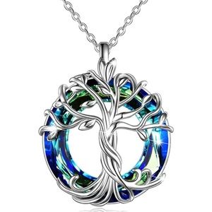 💎Elegant Celtic Tree of Life Pendant Necklace with three choices in color left!